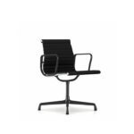 Eames Aluminium Management Black Glides Leather (No Castor)