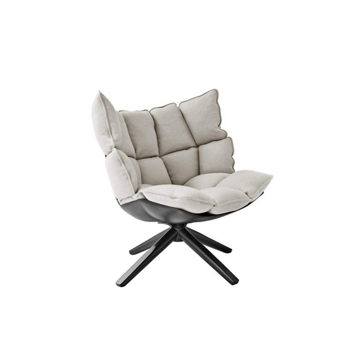 EARL-WO-HEADREST-LOUNGE-CHAIR-A3KR11HR-F.jpg Earl Lounge Chair White Fabric Fiberglass Wood Leg - Image 1
