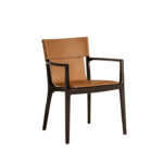 Eltham Armrest Chair Brown Leather