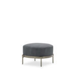 Evanston Ottoman Grey Fabric