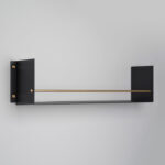Girder Shelf / Black / Brass
