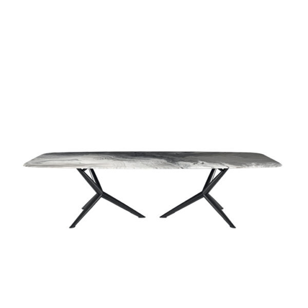 Graham Dining Table - Medium Grey Marble