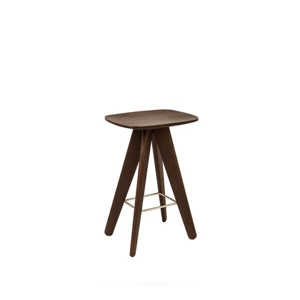 Grove Bar Stool Dark Walnut Wood