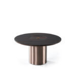 Granna Round Coffee Table Stainless Grey