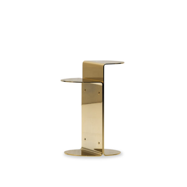 Handsel Side Table 25 - (A3) Gold Polished Stainless Steel
