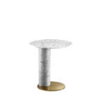 Holmes Side Table White Carrara Marble