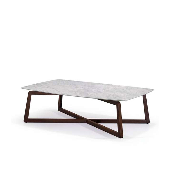 ISAAC-COFFEE-TABLE-A62703-L.jpg Isaac Coffee Table Marble Dark Walnut - Image 1