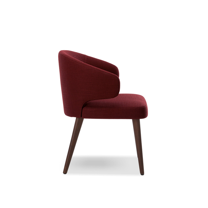 JUNCTION-ARMREST-DINING-CHAIR-A1DC001F-A.jpg Junction Dining Armchair Red Fabric - Image 1