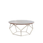 Kiel Coffee Table Stainless Ceramic Marble