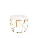 Kiel Side Table Stainless Ceramic Marble