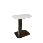 Leal Side Table Stainless Marble