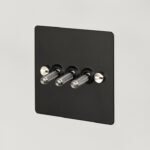 3G Toggle Switch / Black / Steel