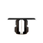 Logan Console Table Lorence Black Marble