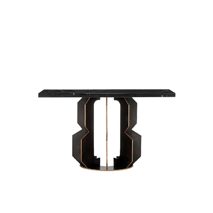 LOGAN-CONSOLE-TABLE-A-A4T374.jpg Logan Console Table Lorence Black Marble - Image 1