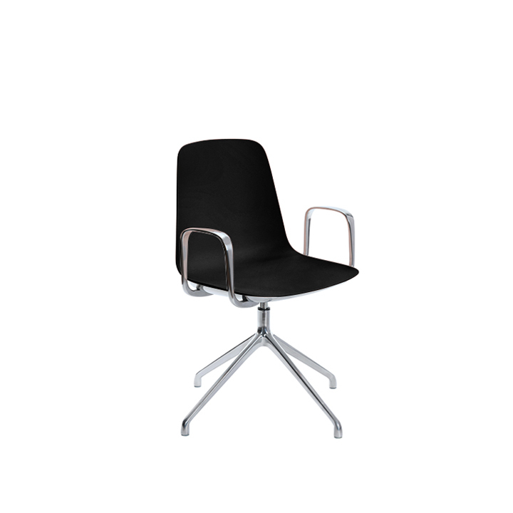 LOLA-04-BLACK-OFFICE-CHAIR-A5Lola04B.jpg LOLA 04 Office Chair Aluminium Black - Image 1