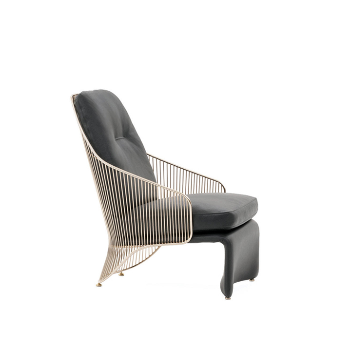 LOVELACE-LOUNGE-CHAIR-A4BC660F.jpg Lovelace Highback Dark Grey Fabric Stainless Steel - Image 1