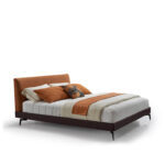 Lucca BedFrame - 1.8 Microfiber Brown