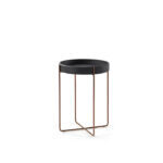 Lungro Side Table Wooden Black