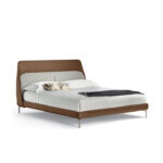 Luxo BedFrame 1.9 Brown Fabric