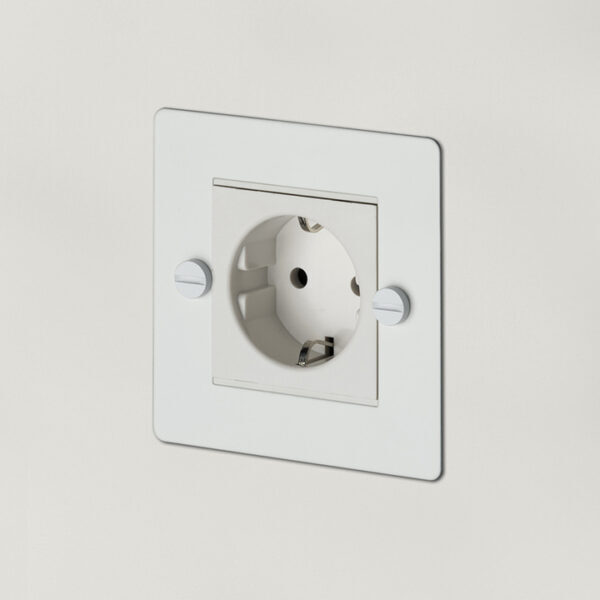 1G Euro Socket / White