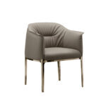 Marcus Dining Chair Taupe Nappa Polyurethane