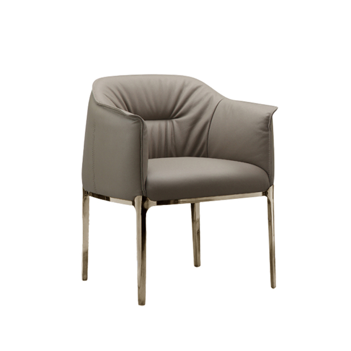 MARCUS-A4BC625PU-A.jpg Marcus Dining Chair Taupe Nappa Polyurethane - Image 1