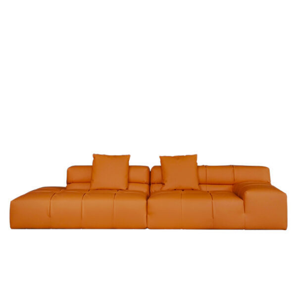 Murchison Sofa Orange Leather