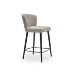 Nigel Barstool Beige Fabric - Image 2