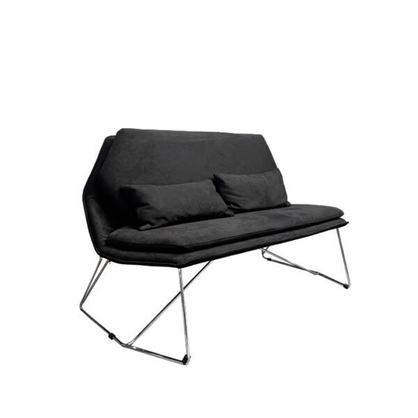 Nakka Double Chair Black Velvet