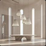 Neura Cone Pendant Lamp - Black+Green - Image 2