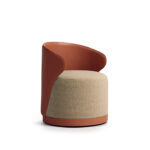 Noka Lounge Chair Terracotta Fabric