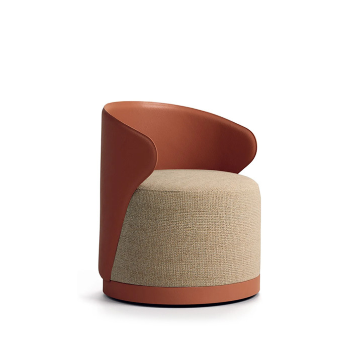 Noka-lounge-chair.jpg Noka Lounge Chair Terracotta Fabric - Image 1