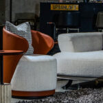 Noka Lounge Chair Terracotta Fabric - Image 3