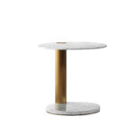 Parr Side Table White Carrara Marble
