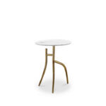 Petal Side Table White Marble