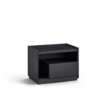 Plata Bed Side Table Veneer Black