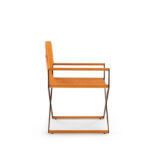 Plave Chair Tan Microfiber Leather Stainless Steel - Image 3