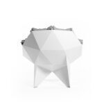 Porcospino Lounge Chair Grey Fabric Steel - Image 4