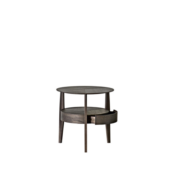 Powell A Side Table Dark Walnut Wood