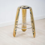 Platz Bar Stool - Champange Gold - Image 2