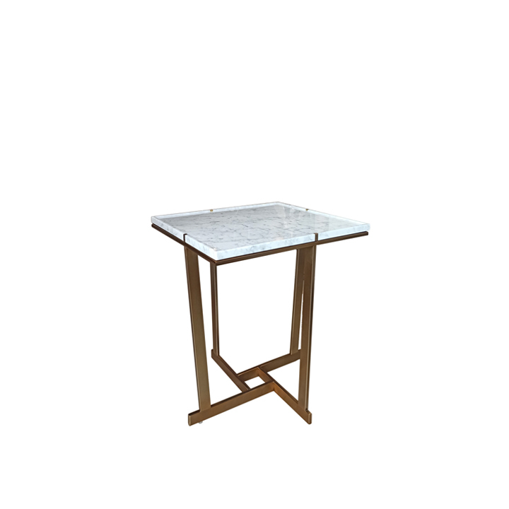 SABLIER-SIDE-TABLE-A4ST671.jpg Sablier Side Table White Marble - Image 1