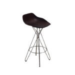 Segovia Bar Stool Brown Pearl Fiberglass Stainless Steel - Image 2