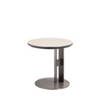 Sollevare Side Table Marble Polished Stainless Steel