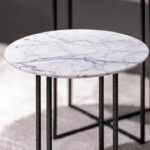 Sabi Round Coffee Table - Marble - Image 2