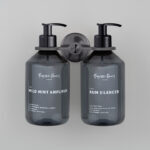Soap Bottle Holder / Double / Cast / Gun Metal - Image 2