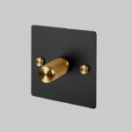 1G Dimmer / Black / Brass