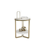 Tripli Side Table White Marble