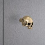 Skull Furniture Knob/ Travis Barker / Polished Brass - Image 3