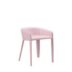 Valois Dining Chair Pink Saddle Leather