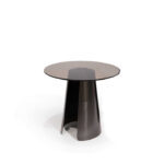 Vidrio Side Table - 0.45 Stainless Brown